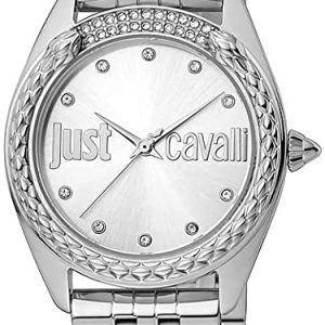 Just Cavalli Damklocka JC1L195M0045 Silverfärgad/Stål Ø34 mm