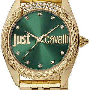 Just Cavalli Damklocka JC1L195M0075 Animalier Grön/Gulguldtonat