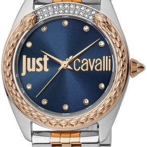 Just Cavalli Damklocka JC1L195M0125 Animalier Blå/Roséguldstonat