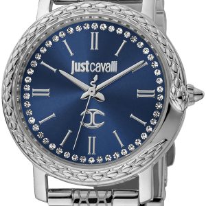 Just Cavalli Damklocka JC1L212M0055 Blå/Stål Ø32 mm