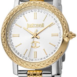 Just Cavalli Damklocka JC1L212M0095 Silverfärgad/Gulguldtonat stål