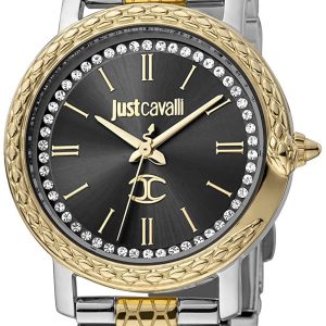 Just Cavalli Damklocka JC1L212M0105SET Valentines Svart/Gulguldtonat