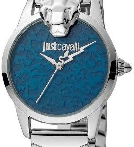 Just Cavalli Damklocka JC1L220M0225 Glam Chic Blå/Stål Ø32 mm