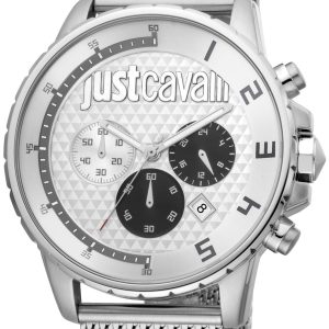 Just Cavalli Herrklocka JC1G063M0255 Vit/Stål Ø44 mm