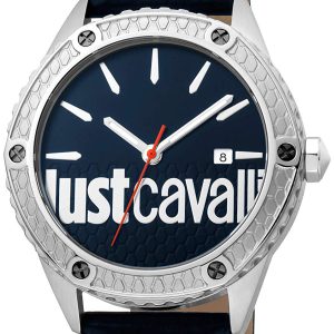 Just Cavalli Herrklocka JC1G080L0035 Blå/Läder Ø44 mm