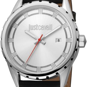 Just Cavalli Herrklocka JC1G082L0515 Young Silverfärgad/Läder Ø42