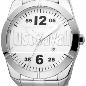 Just Cavalli Herrklocka JC1G106M0045 Vit/Stål Ø43 mm