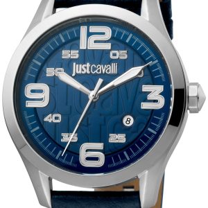 Just Cavalli Herrklocka JC1G108L0015 Blå/Läder Ø42 mm