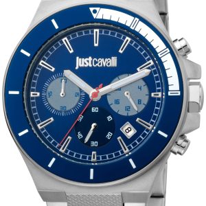 Just Cavalli Herrklocka JC1G139M0065 Blå/Stål Ø43 mm