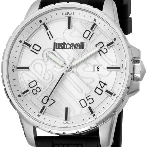 Just Cavalli Herrklocka JC1G165P0015 Young Silverfärgad/Gummi Ø44 mm