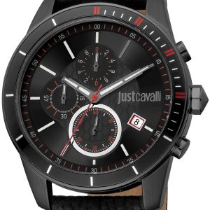 Just Cavalli Herrklocka JC1G166L0035 Sport Svart/Läder Ø44 mm