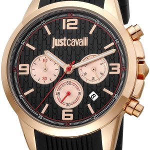 Just Cavalli Herrklocka JC1G175P0025 Sport Svart/Gummi Ø42 mm