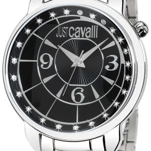 Just Cavalli Trendy Damklocka R7253178525 Svart/Stål Ø39 mm