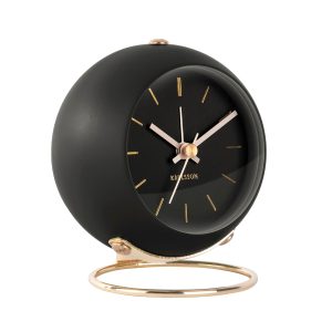 Karlsson Globe Alarm Clock Väckarklocka KA5833BK - Unisex - 10 cm - Quartz