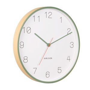 Karlsson Joy Wood Wall Clock Väggklocka KA5926GR - Unisex - 40 cm - Quartz