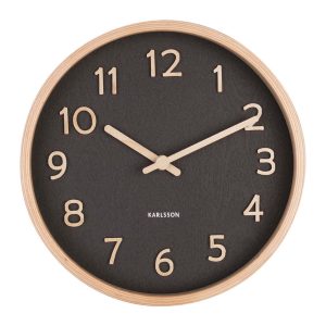 Karlsson Pure Väggklocka KA5851BK - Unisex - 22 cm - Quartz