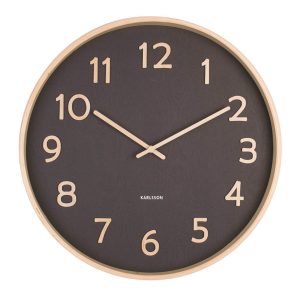 Karlsson Pure Väggklocka KA5852BK - Unisex - 40 cm - Quartz