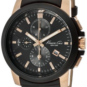 Kenneth Cole 99999 Herrklocka KC1816 Svart/Läder Ø42 mm