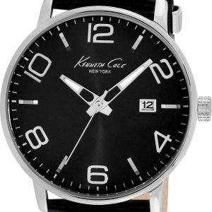 Kenneth Cole Herrklocka IKC8005 Svart/Läder Ø42 mm