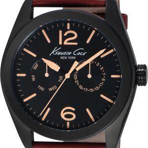 Kenneth Cole Herrklocka IKC8063 Svart/Läder Ø44 mm