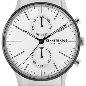 Kenneth Cole Herrklocka KC50585006 New York Vit/Stål Ø42 mm