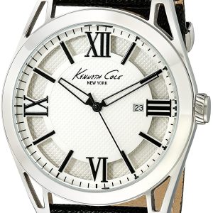 Kenneth Cole Herrklocka KC8072 Vit/Läder Ø44 mm