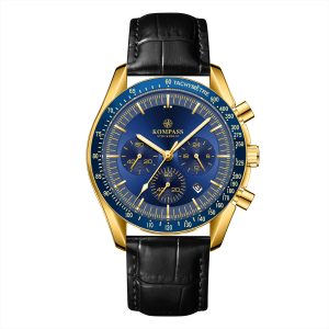 Kompass ChronoSpeed Gold Blue Black