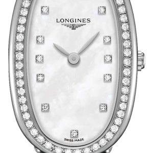 Longines Damklocka L2.305.0.87.0 Symphonette Vit/Läder Ø18.9 mm