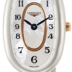 Longines Damklocka L2.305.5.83.7 Symphonette Vit/18 karat roséguld