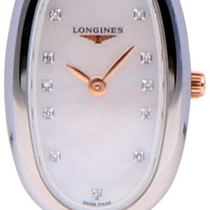 Longines Damklocka L2.305.5.87.7 Symphonette Vit/18 karat roséguld