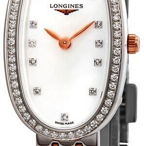 Longines Damklocka L2.305.5.89.7 Symphonette Vit/18 karat roséguld