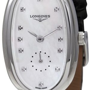 Longines Damklocka L2.306.4.87.0 Symphonette Silverfärgad/Läder