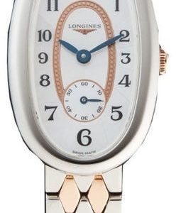 Longines Damklocka L2.306.5.83.7 Symphonette Vit/18 karat roséguld