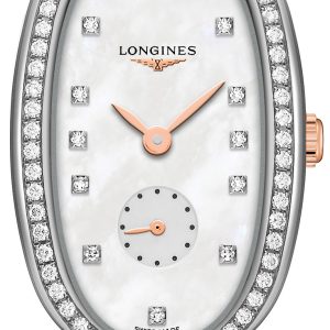 Longines Damklocka L2.306.5.89.7 Symphonette Vit/18 karat roséguld