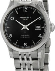 Longines Damklocka L2.321.4.56.6 Record Svart/Stål Ø30 mm