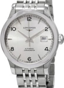 Longines Damklocka L2.321.4.76.6 Record Silverfärgad/Stål Ø30 mm