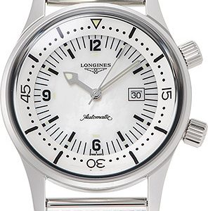 Longines Damklocka L3.374.4.80.6 Heritage Vit/Stål Ø36 mm