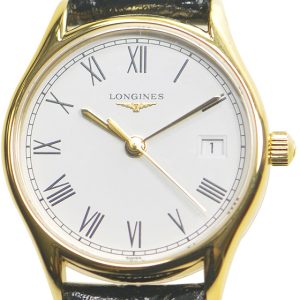 Longines Damklocka L4.259.2.11.2 Lyre Vit/Läder Ø25 mm