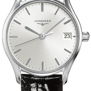 Longines Damklocka L4.259.4.72.2 Lyre Silverfärgad/Läder Ø25 mm