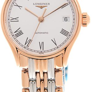 Longines Damklocka L4.360.1.11.7 Lyre Vit/Roséguldstonat stål Ø25