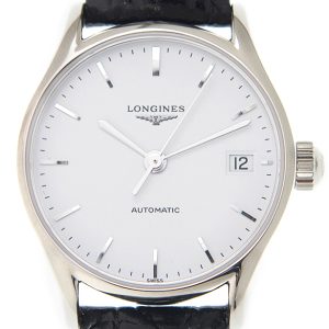 Longines Damklocka L4.360.4.12.2 Lyre Vit/Läder Ø25 mm