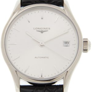 Longines Damklocka L4.360.4.72.2 Lyre Silverfärgad/Läder Ø25 mm