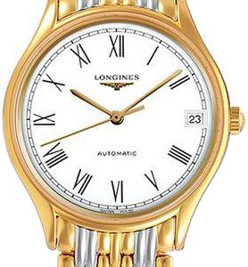 Longines Damklocka L4.361.2.11.7 Lyre Vit/Gulguldtonat stål Ø30 mm