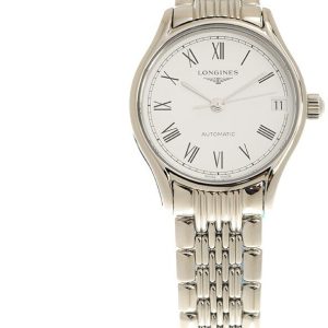 Longines Damklocka L4.361.4.11.6 Lyre Vit/Stål Ø30 mm