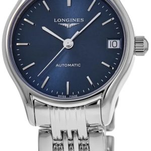 Longines Damklocka L4.361.4.92.6 Lyre Blå/Stål Ø30 mm