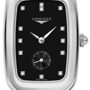 Longines Damklocka L6.142.4.57.0 Equestrian Svart/Läder