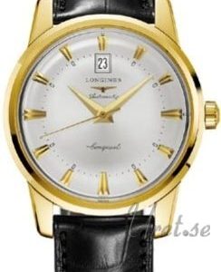 Longines Herrklocka L1.645.6.75.4 Heritage Silverfärgad/Läder Ø40