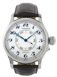 Longines Herrklocka L2.713.4.13.0 Heritage Weems Vit/Läder Ø47.5 mm