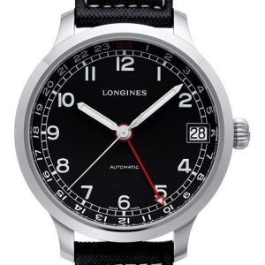 Longines Herrklocka L2.789.4.53.0 Svart/Textil Ø42 mm