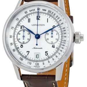 Longines Herrklocka L2.800.4.23.2 Heritage Vit/Läder Ø41 mm